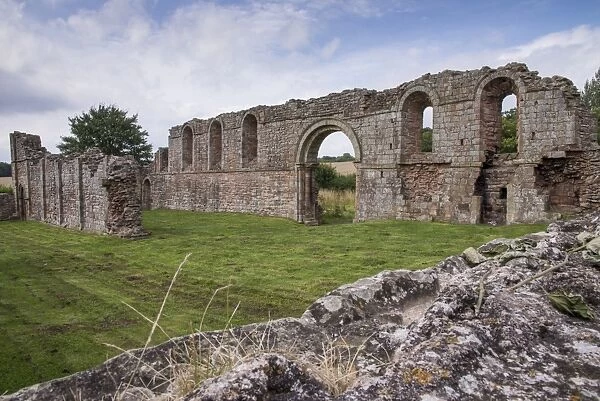 Augustinian priory ruins, White Ladies Priory, Boscobel, Shropshire, England, August