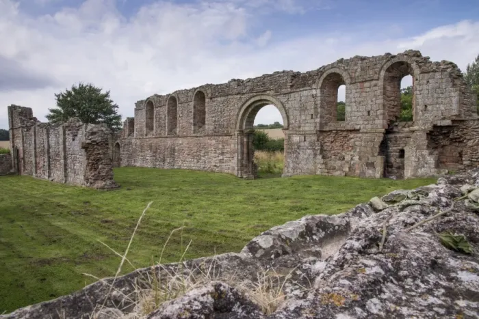 Framed Print : Augustinian priory ruins, White Ladies Priory, Boscobel, Shropshire, England, August Framed Print : Augustinian priory ruins, White Ladies Priory, Boscobel, Shropshire, England, August