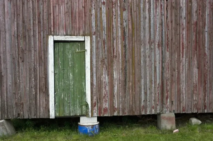 Framed Print : Barn door, Sweden, June Framed Print : Barn door, Sweden, June