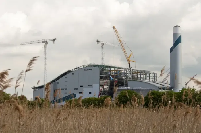Framed Print : Belvedere energy-from-waste incinerator under construction, Erith Marshes, Bexley, Kent, England, may 2010 Framed Print : Belvedere energy-from-waste incinerator under construction, Erith Marshes, Bexley, Kent, England, may 2010