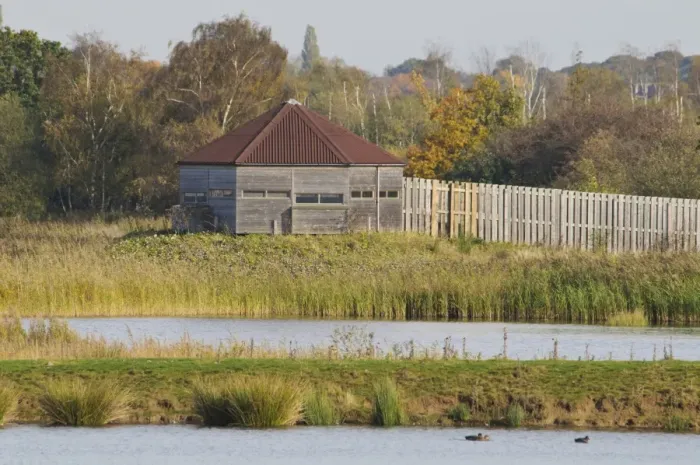 Framed Print : Birdwatching hide overlooking reedbed and wetland habitat, Potteric Carr Nature Reserve, South Yorkshire, England Framed Print : Birdwatching hide overlooking reedbed and wetland habitat, Potteric Carr Nature Reserve, South Yorkshire, England