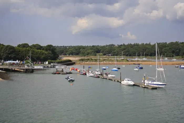 Framed Print : Boats at mooring in harbour, Wootton Creek, Fishbourne, Isle of Wight, England, july Framed Print : Boats at mooring in harbour, Wootton Creek, Fishbourne, Isle of Wight, England, july