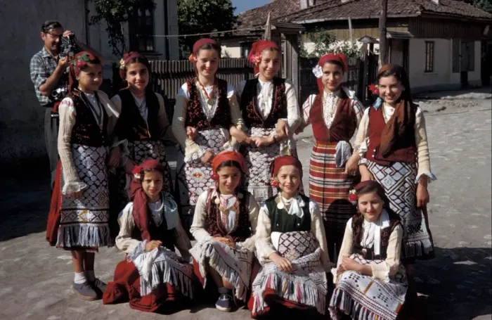 Framed Print : Bulgaria National Costume, Bulgaria