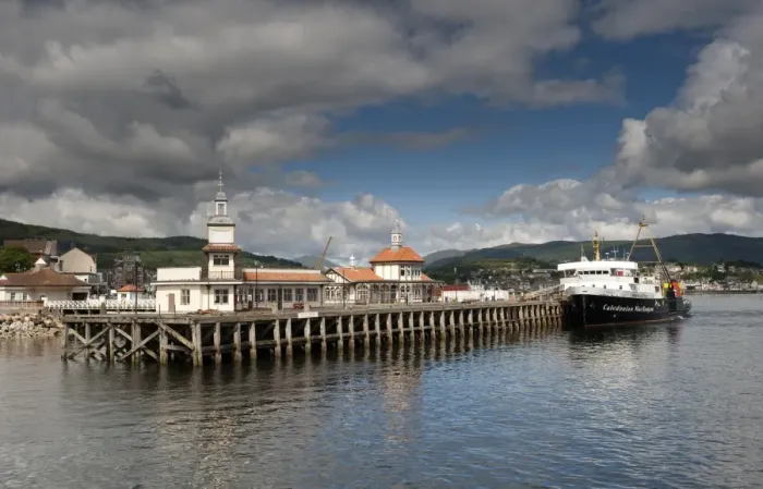 Framed Print : Caledonian McBrayne ferry coming into port, Dunoon Quay, Dunoon, Firth of Clyde, Argyll and Bute, Scotland, august Framed Print : Caledonian McBrayne ferry coming into port, Dunoon Quay, Dunoon, Firth of Clyde, Argyll and Bute, Scotland, august