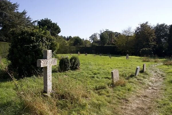 Cemetery of St Botolphs church Iken Suffolk, a great wildlife habitat