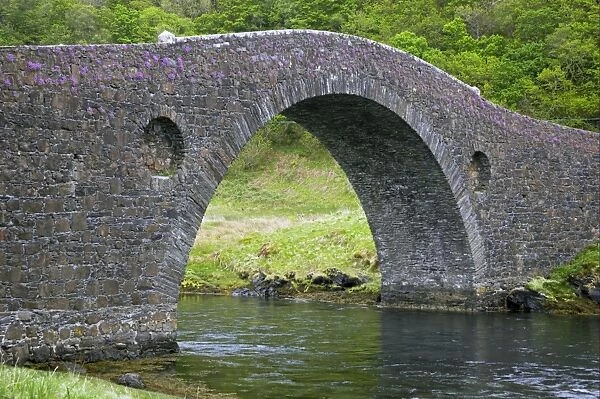 Clachan Bridge, known as The Bridge Over the Atlantic as it crosses tiny channel of Atlantic, Clachan Sound, Argyll