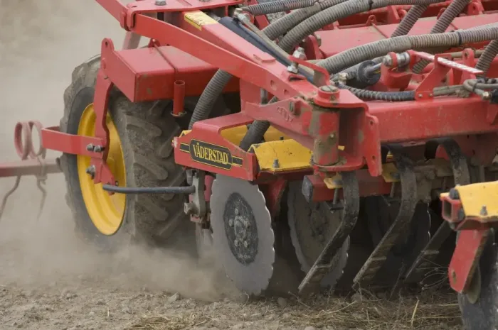 Framed Print : Close-up of Vaderstad seed drill, drilling wheat crop, Sweden, autumn Framed Print : Close-up of Vaderstad seed drill, drilling wheat crop, Sweden, autumn