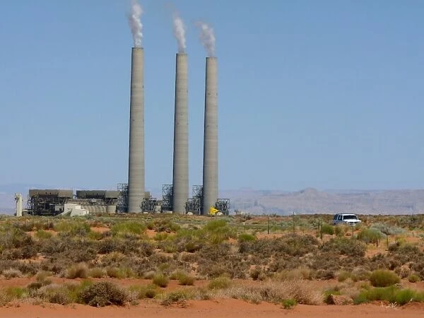 Coal-fired powerstation, near Page, Arizona, U. S. A. may