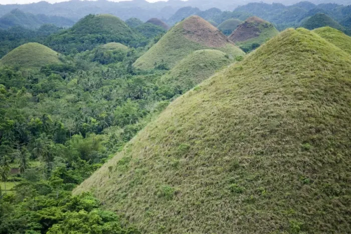 Framed Print : Conical karst hills of grass covered limestone, Chocolate Hills, Bohol Island, Philippines Framed Print : Conical karst hills of grass covered limestone, Chocolate Hills, Bohol Island, Philippines