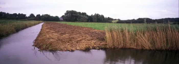 Framed Print : Conservation - Reserves - Cleared Dyke at Hazelwood Marshes - Suffolk Wildlife Trust