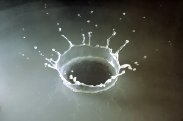Framed Print : Coronet of droplets formed as a white coloured droplet falls into a shallow liquid Framed Print : Coronet of droplets formed as a white coloured droplet falls into a shallow liquid