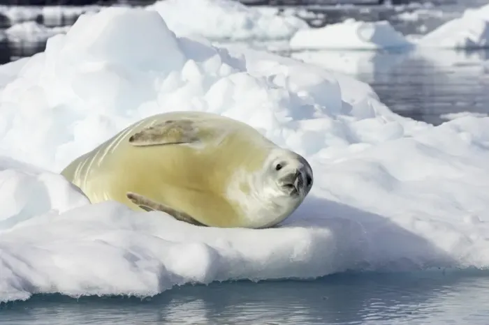 Framed Print : Crabeater Seal (Lobodon carcinophagus) adult, resting on ice floe, Neko Harbour, Antarctic Peninsula, Antarctica Framed Print : Crabeater Seal (Lobodon carcinophagus) adult, resting on ice floe, Neko Harbour, Antarctic Peninsula, Antarctica