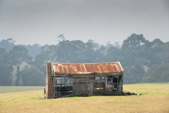 Framed Print : Delapidated farm building, Lakes Entrance, Victoria, Australia, February Framed Print : Delapidated farm building, Lakes Entrance, Victoria, Australia, February