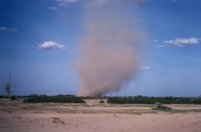 Framed Print : Dust Storms Dust Devil - Tsavo National Park, Kenya Framed Print : Dust Storms Dust Devil - Tsavo National Park, Kenya