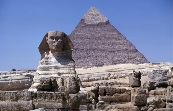 Framed Print : Egypt. Archeaology Gizeh - Sphinx & Pyramids of Chephren Framed Print : Egypt. Archeaology Gizeh - Sphinx & Pyramids of Chephren