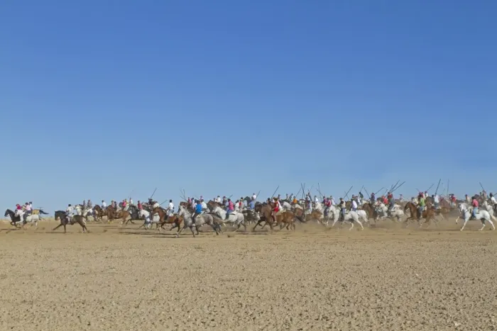 Framed Print : Encierro, men mounted on horses herding bulls, running from countryside to Medina del Campo, Valladolid, Castile-Leon Framed Print : Encierro, men mounted on horses herding bulls, running from countryside to Medina del Campo, Valladolid, Castile-Leon