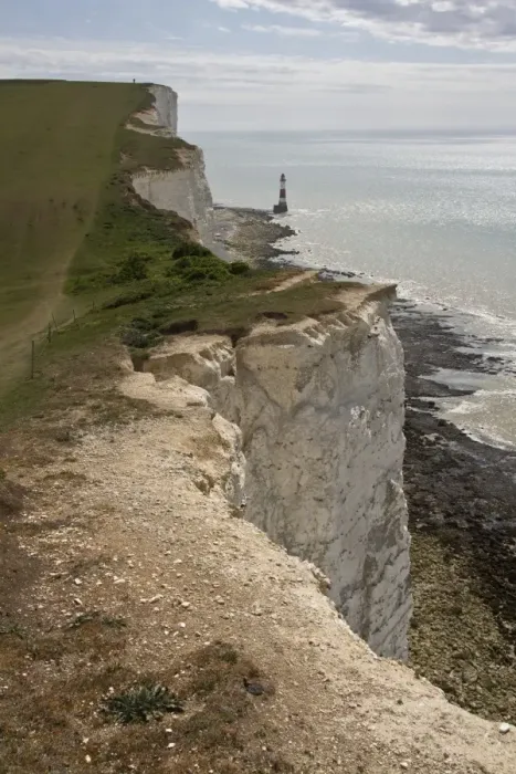 Framed Print : Erosion of the white chalk cliffs at Beachy Head, East Sussex Framed Print : Erosion of the white chalk cliffs at Beachy Head, East Sussex
