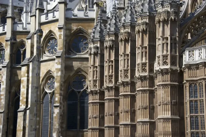 Framed Print : Detail of gothic church architecture, Westminster Abbey, City of Westminster, London, England, april Framed Print : Detail of gothic church architecture, Westminster Abbey, City of Westminster, London, England, april