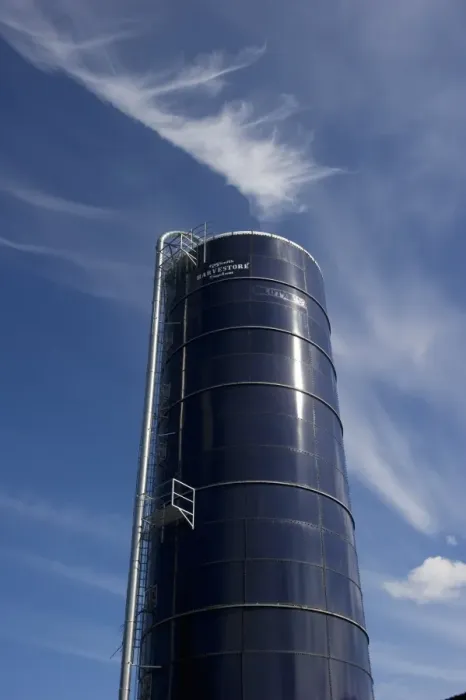 Framed Print : Harvestore System tower for silage storage, Alunda, Uppsala, Sweden, june
