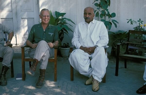 HUMANS EUROPEAN Guy Mountford with Nawab of Kalabagh, West Pakistan - 1966