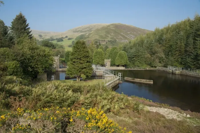 Framed Print : Intake on river where water is collected and channelled through pipes to reservoir, United Utilities Langden Intake Framed Print : Intake on river where water is collected and channelled through pipes to reservoir, United Utilities Langden Intake