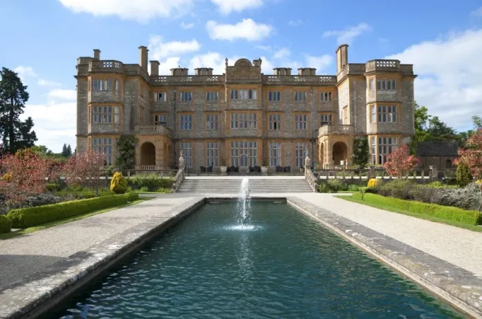 Framed Print : Jacobean-style mansion with garden and water feature, Eynsham Hall, Oxfordshire, England, June Framed Print : Jacobean-style mansion with garden and water feature, Eynsham Hall, Oxfordshire, England, June