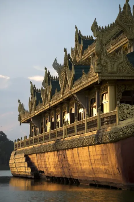 Framed Print : Karaweik (concrete reproduction of royal barge), Kandawgyi Lake, Yangon, Myanmar, March Framed Print : Karaweik (concrete reproduction of royal barge), Kandawgyi Lake, Yangon, Myanmar, March