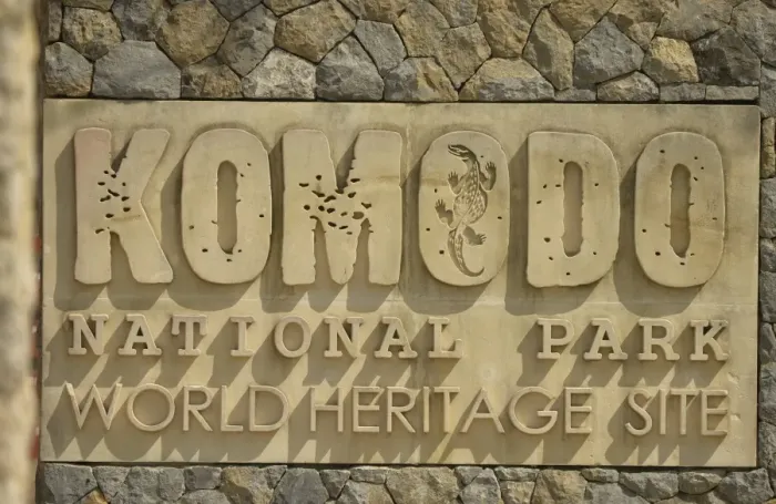 Framed Print : Komodo National Park, World Heritage Site sign, Komodo Island, Komodo N. P. Lesser Sunda Islands, Indonesia, October Framed Print : Komodo National Park, World Heritage Site sign, Komodo Island, Komodo N. P. Lesser Sunda Islands, Indonesia, October