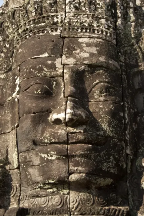 Framed Print : Large sculpture of head in Khmer temple, Bayon, Angkor Thom, Siem Riep, Cambodia Framed Print : Large sculpture of head in Khmer temple, Bayon, Angkor Thom, Siem Riep, Cambodia
