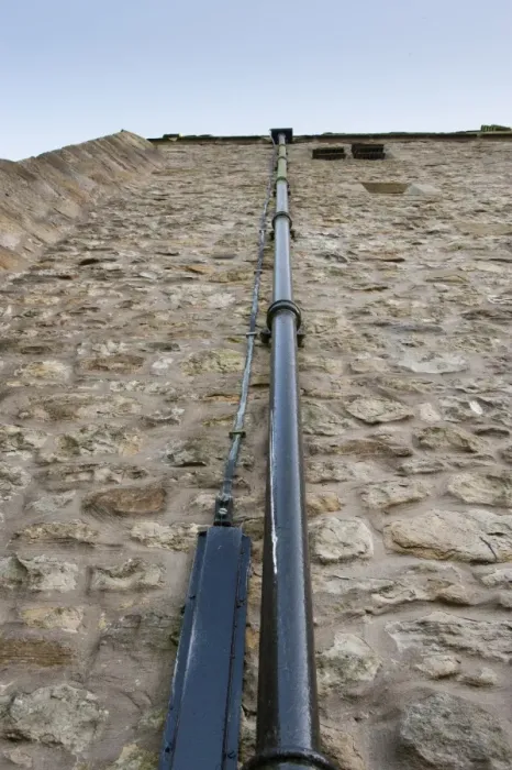 Framed Print : Lightning conductor beside drain pipe on church tower, St. Bartholomews Church, Chipping, Forest of Bowland Framed Print : Lightning conductor beside drain pipe on church tower, St. Bartholomews Church, Chipping, Forest of Bowland