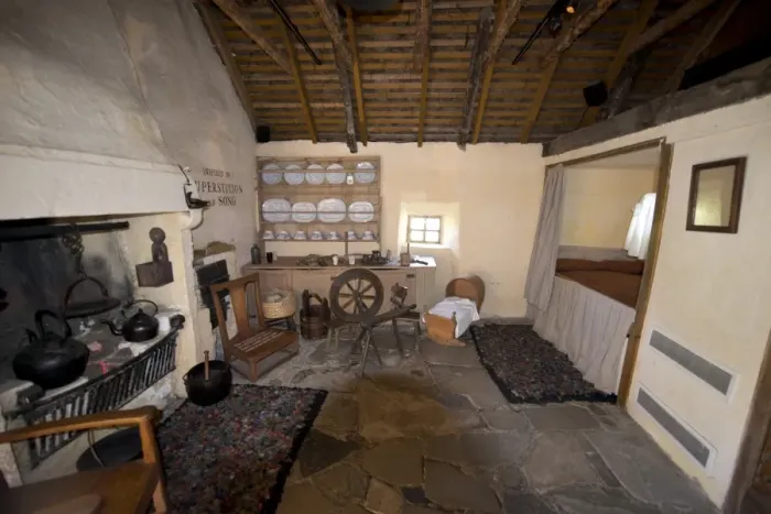 Framed Print : Main bedroom, Burns Cottage, Robert Burns Birthplace Museum, Alloway, Ayrshire, Scotland, July Framed Print : Main bedroom, Burns Cottage, Robert Burns Birthplace Museum, Alloway, Ayrshire, Scotland, July