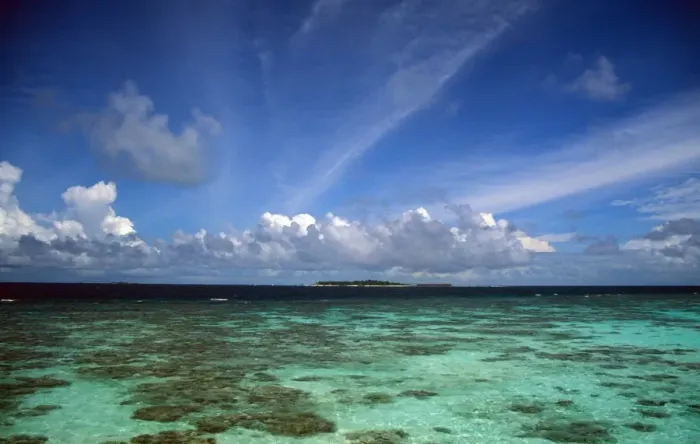 Framed Print : Maldive Islands Sea and Reef Hut - Vadoo Island, Maldives
