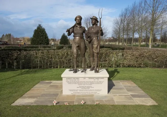 Framed Print : Memorial to Womens Land Army and Womens Timber Corps, National Memorial Arboretum, Alrewas, Staffordshire, England Framed Print : Memorial to Womens Land Army and Womens Timber Corps, National Memorial Arboretum, Alrewas, Staffordshire, England