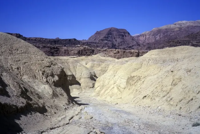 Framed Print : Middle East-Jordan Landscape shaped by water erosion - Jordans Rift Valley Framed Print : Middle East-Jordan Landscape shaped by water erosion - Jordans Rift Valley