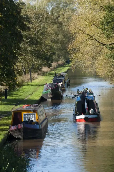 Framed Print : Narrowboats on canal, Shropshire Union Canal, Beeston, Tarporley, Cheshire, England, october Framed Print : Narrowboats on canal, Shropshire Union Canal, Beeston, Tarporley, Cheshire, England, october