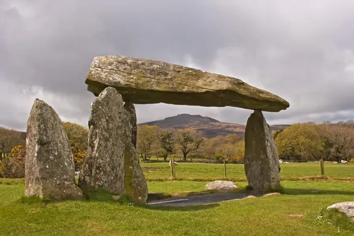 Framed Print : Neolithic dolmen, Pentre Ifan Dolmen, Pembrokeshire, Wales, april Framed Print : Neolithic dolmen, Pentre Ifan Dolmen, Pembrokeshire, Wales, april