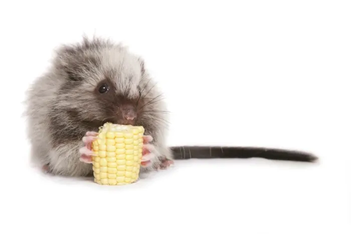 Framed Print : Northern Luzon Giant Cloud Rat (Phloeomys pallidus) juvenile, feeding on maize cob Framed Print : Northern Luzon Giant Cloud Rat (Phloeomys pallidus) juvenile, feeding on maize cob