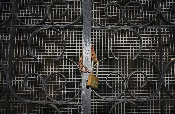 Framed Print : Padlock and chain on church porch gate, St. Marys Church, Market Weston, Suffolk, England, october Framed Print : Padlock and chain on church porch gate, St. Marys Church, Market Weston, Suffolk, England, october