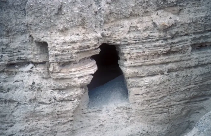 Framed Print : Qumran, Israel. Cave in which the Dead Sea scrolls were found Framed Print : Qumran, Israel. Cave in which the Dead Sea scrolls were found