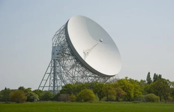 Framed Print : Radio telescope, Lovell Telescope, Jodrell Bank Observatory, Cheshire, England, april