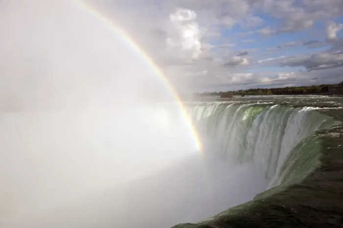 Framed Print : Rainbow forming in spray over waterfall, Horseshoe Falls, Niagara Falls, Niagara River, Ontario, Canada, august Framed Print : Rainbow forming in spray over waterfall, Horseshoe Falls, Niagara Falls, Niagara River, Ontario, Canada, august