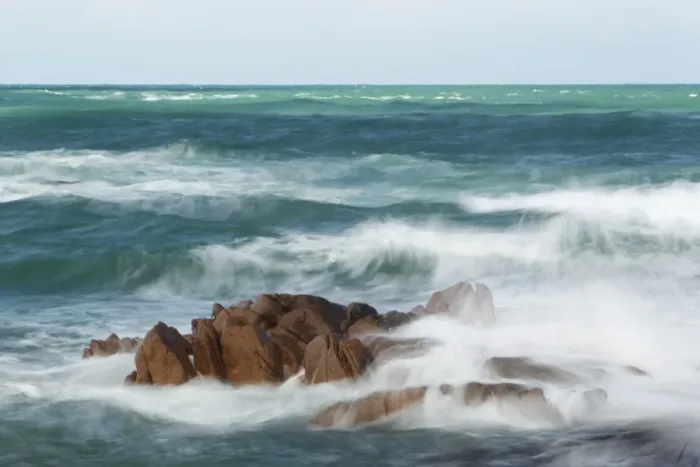 Framed Print : Rocks and waves at high tide, blurred movement, Jersey, Channel Islands, May Framed Print : Rocks and waves at high tide, blurred movement, Jersey, Channel Islands, May