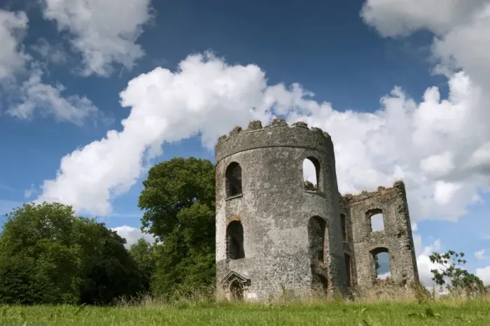 Framed Print : Ruined castle tower on shore of Lough Neagh, Shanes Castle, County Antrim, Northern Ireland, July Framed Print : Ruined castle tower on shore of Lough Neagh, Shanes Castle, County Antrim, Northern Ireland, July