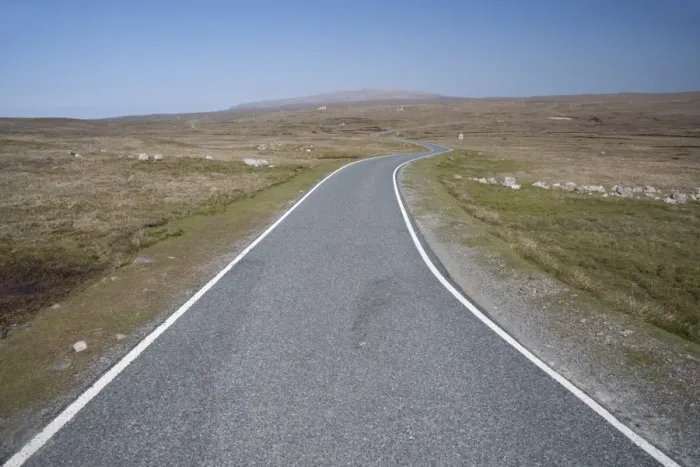 Framed Print : Single track road through moorland to Eshaness, Mainland, Shetland Islands, Scotland, June Framed Print : Single track road through moorland to Eshaness, Mainland, Shetland Islands, Scotland, June