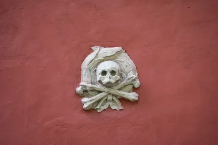 Framed Print : Skull and crossbones on cathedral wall, Strangnas Cathedral, Sodermanland, Sweden, august Framed Print : Skull and crossbones on cathedral wall, Strangnas Cathedral, Sodermanland, Sweden, august
