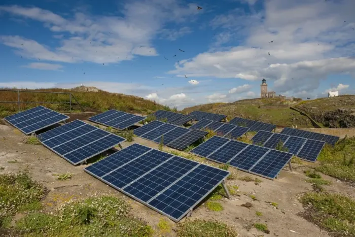 Framed Print : Solar panels gererating electricity to power lighthouse, with Atlantic Puffin (Fratercula arctica) flock in flight Framed Print : Solar panels gererating electricity to power lighthouse, with Atlantic Puffin (Fratercula arctica) flock in flight