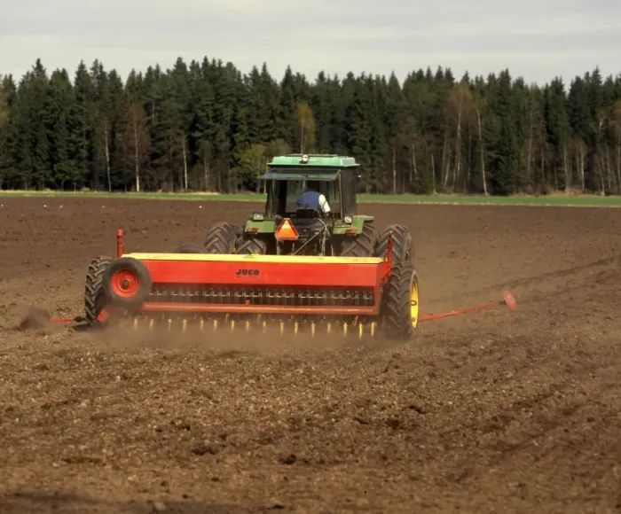 Framed Print : Sowing, Sweden