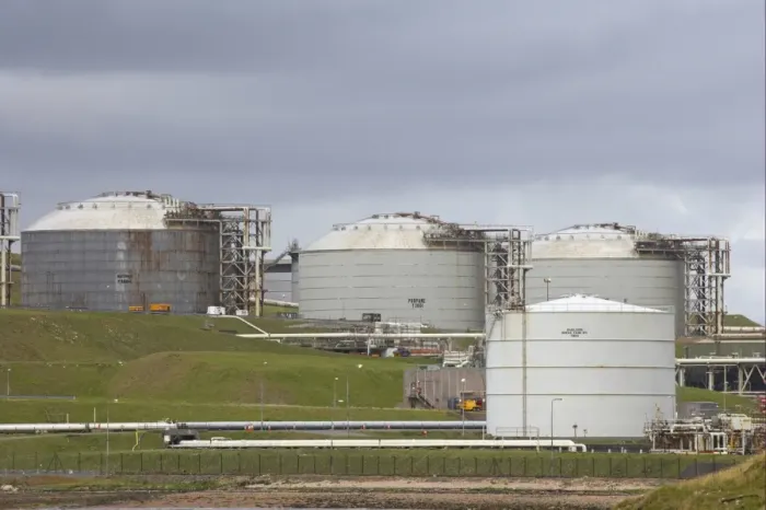 Framed Print : Storage tanks at coastal oil and liquefied gas terminal, Sullom Voe Oil Terminal, Sullom Voe, Mainland Framed Print : Storage tanks at coastal oil and liquefied gas terminal, Sullom Voe Oil Terminal, Sullom Voe, Mainland