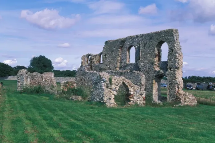 Framed Print : Suffolk Dunwich Greyfriars a 13th Century ruin Framed Print : Suffolk Dunwich Greyfriars a 13th Century ruin