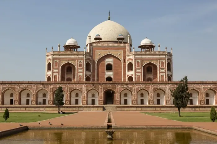 Framed Print : Tomb of Mughal Emperor Humayun, Humayuns Tomb, Delhi, India, March Framed Print : Tomb of Mughal Emperor Humayun, Humayuns Tomb, Delhi, India, March